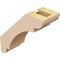 Ekena Millwork 3-inch W x 8-inch D x 8-inch H Olympic Rough Cedar Woodgrain TimberThane Knee Brace, Primed BRCUR03X08X08OLYRCPR - alternate 5